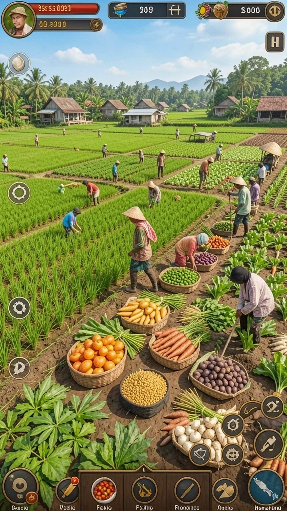 api77 - Tangkapan layar menunjukkan fitur interaksi sosial antara pemain.