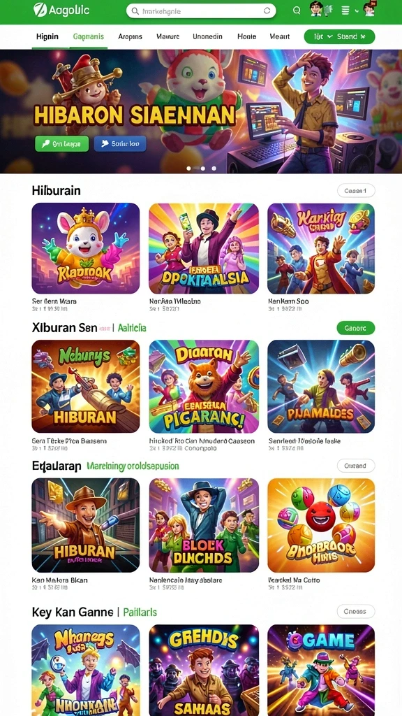 idrking - Screenshot menunjukkan tampilan menu utama yang menarik.