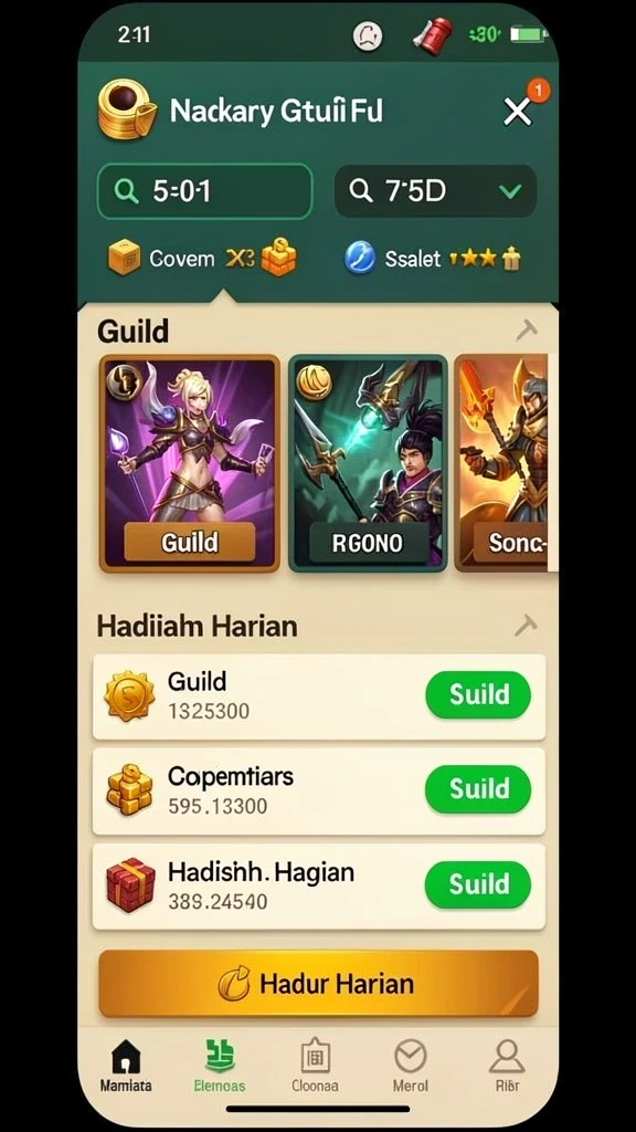 mami188 - Menu antarmuka yang mudah dinavigasi dan user-friendly.