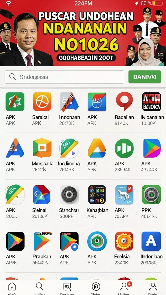 vm777 - Menampilkan berbagai level dan tantangan dari game.